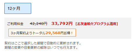 ビジネスプランのキャンペーン併用後の契約料金